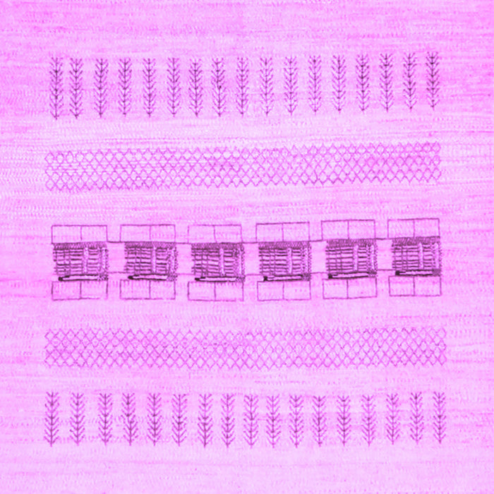 Solid Purple Modern Rug, con1553pur