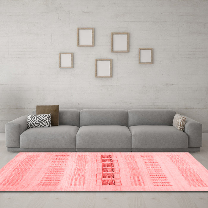 Modern Red Washable Rugs