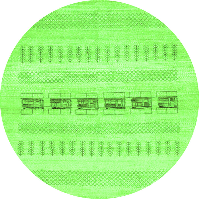 Machine Washable Solid Green Modern Area Rugs, wshcon1553grn