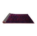 Sideview of Abstract Purple Contemporary Rug, con1554pur