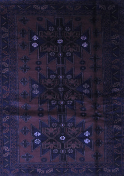 Abstract Blue Contemporary Rug, con1554blu