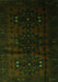 Abstract Green Contemporary Rug, con1554grn