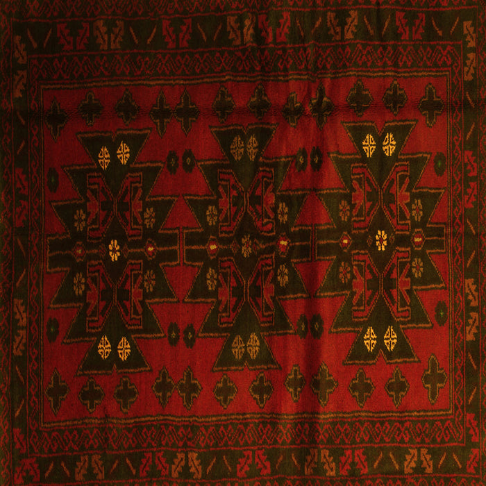 Square Machine Washable Abstract Yellow Contemporary Rug, wshcon1554yw