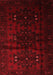 Abstract Red Contemporary Area Rugs