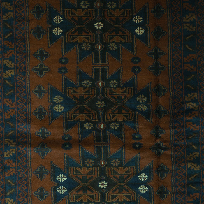 Abstract Turquoise Contemporary Rug, con1554turq