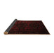 Sideview of Abstract Brown Contemporary Rug, con1554brn