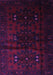 Machine Washable Abstract Purple Contemporary Area Rugs, wshcon1554pur