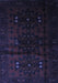 Abstract Blue Contemporary Rug, con1554blu