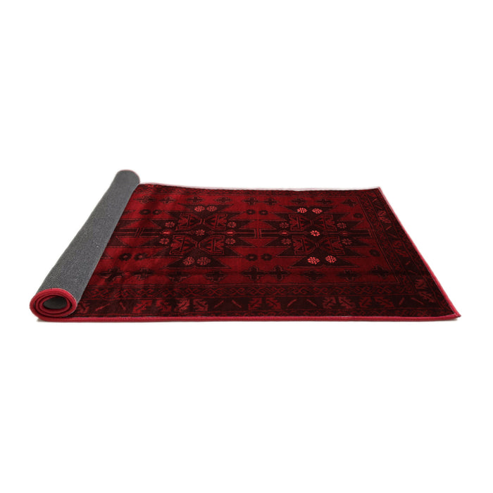 Abstract Red Contemporary Area Rugs