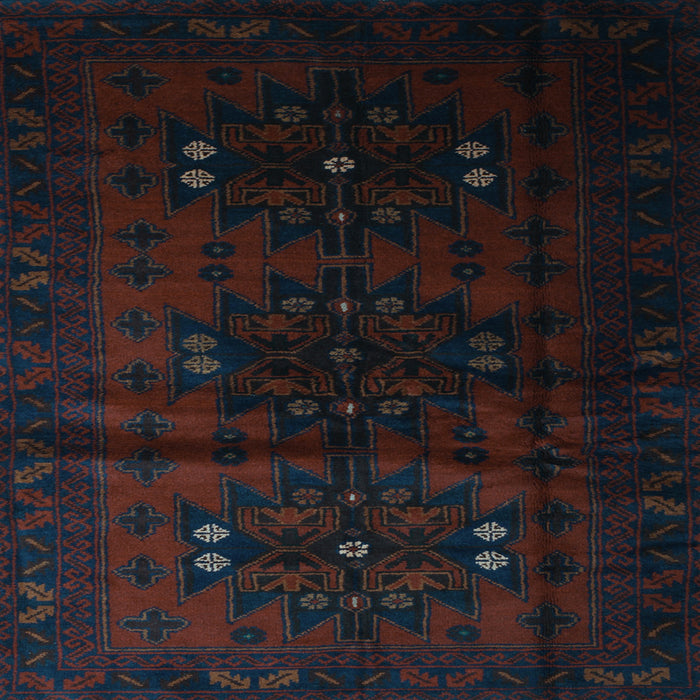 Square Machine Washable Abstract Light Blue Contemporary Rug, wshcon1554lblu