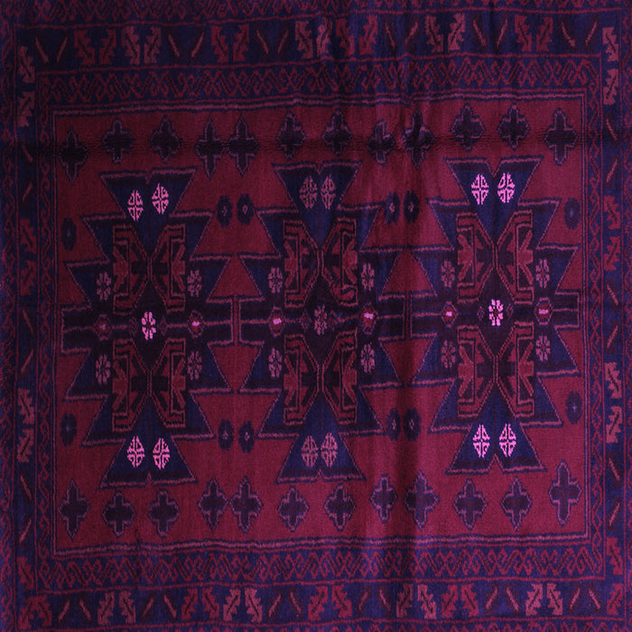 Square Machine Washable Abstract Purple Contemporary Area Rugs, wshcon1554pur