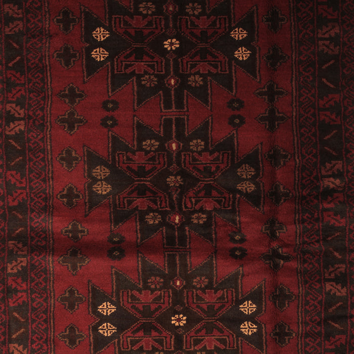 Machine Washable Abstract Brown Contemporary Rug, wshcon1554brn