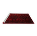 Contemporary Red Washable Rugs