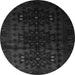 Square Abstract Gray Contemporary Rug, con1554gry