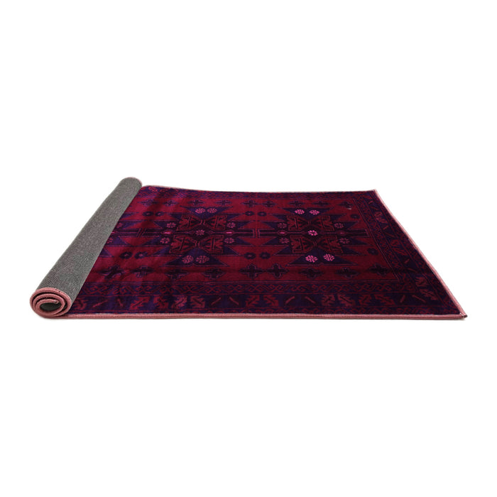 Sideview of Abstract Pink Contemporary Rug, con1554pnk
