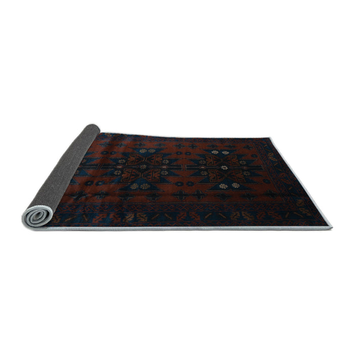 Sideview of Abstract Light Blue Contemporary Rug, con1554lblu