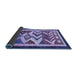 Sideview of Abstract Blue Contemporary Rug, con1555blu