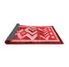 Abstract Red Contemporary Area Rugs