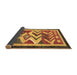 Sideview of Abstract Brown Contemporary Rug, con1555brn