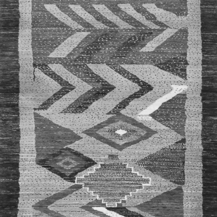 Serging Thickness of Machine Washable Abstract Gray Contemporary Rug, wshcon1555gry