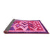 Sideview of Abstract Pink Contemporary Rug, con1555pnk