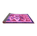 Sideview of Abstract Purple Contemporary Rug, con1555pur