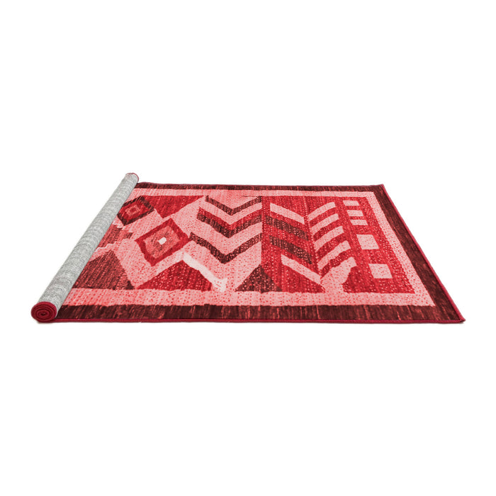 Contemporary Red Washable Rugs
