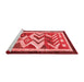 Contemporary Red Washable Rugs