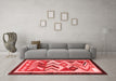 Contemporary Red Washable Rugs