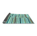 Sideview of Abstract Light Blue Contemporary Rug, con1556lblu