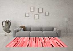 Contemporary Red Washable Rugs