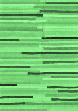 Abstract Emerald Green Contemporary Rug, con1556emgrn