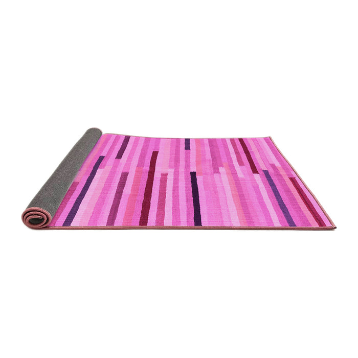 Sideview of Abstract Pink Contemporary Rug, con1556pnk