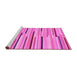 Sideview of Machine Washable Abstract Pink Contemporary Rug, wshcon1556pnk