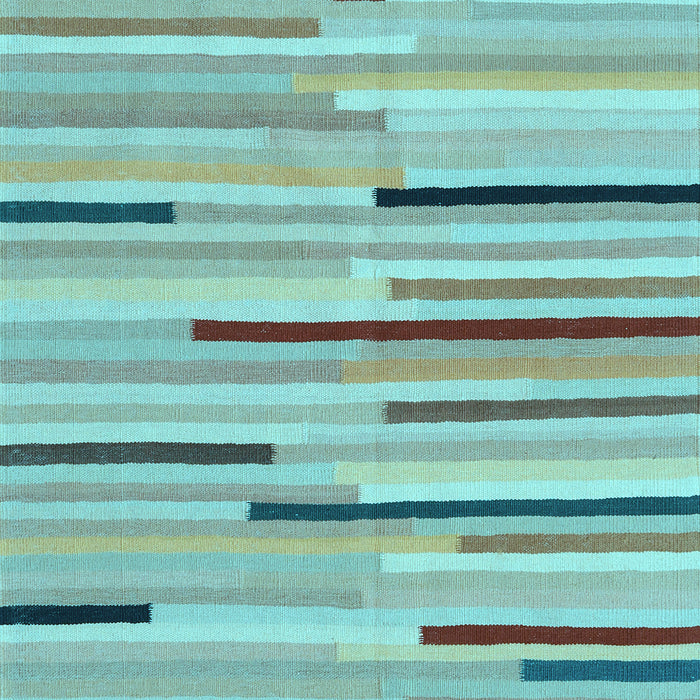 Abstract Light Blue Contemporary Rug, con1556lblu