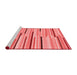 Contemporary Red Washable Rugs