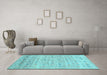 Machine Washable Abstract Light Blue Contemporary Rug in a Living Room, wshcon1557lblu