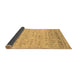 Sideview of Abstract Brown Contemporary Rug, con1557brn