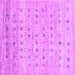 Square Machine Washable Abstract Purple Contemporary Area Rugs, wshcon1557pur