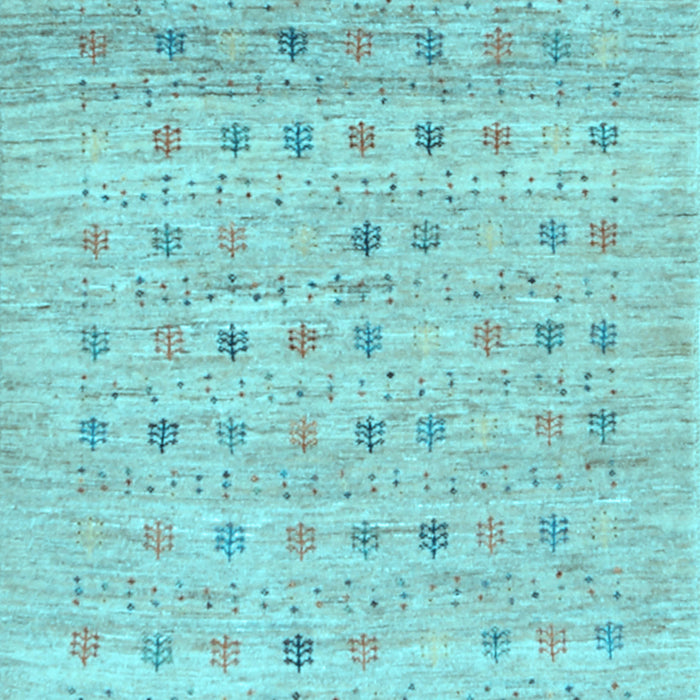 Abstract Light Blue Contemporary Rug, con1557lblu