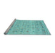 Sideview of Machine Washable Abstract Light Blue Contemporary Rug, wshcon1557lblu