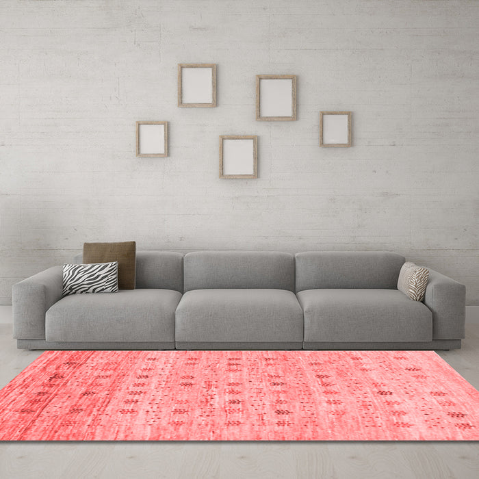 Contemporary Red Washable Rugs