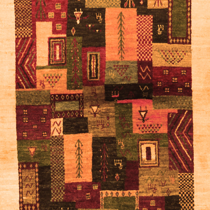 Serging Thickness of Machine Washable Abstract Orange Contemporary Area Rugs, wshcon1558org