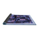 Sideview of Abstract Blue Contemporary Rug, con1558blu