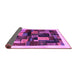 Sideview of Abstract Purple Contemporary Rug, con1558pur