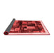 Abstract Red Contemporary Area Rugs