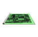 Sideview of Machine Washable Abstract Emerald Green Contemporary Area Rugs, wshcon1558emgrn