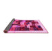 Sideview of Abstract Pink Contemporary Rug, con1559pnk