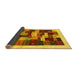 Sideview of Abstract Yellow Contemporary Rug, con1559yw