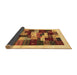 Sideview of Abstract Brown Contemporary Rug, con1559brn